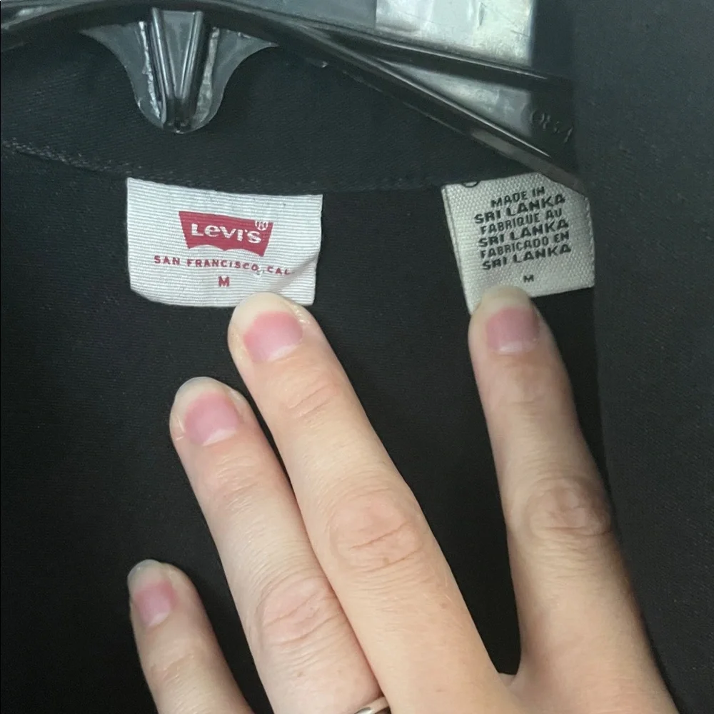 Levi's Black Denim Shirt Dress - Picture 2 of 6